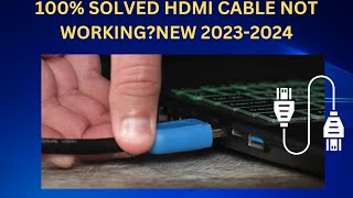 ✅Updated 2023 How to Fix HDMI Cable or Port Not Working on Laptop Windows 1011 [upl. by Arikaahs]