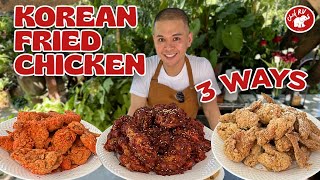 CHEF RVs KOREAN FRIED CHICKEN 3 WAYS [upl. by Berman]