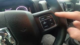 Steering Wheel Buttons Description for Dodge Ram 1500 II  2019  now   Steering Wheel Functions [upl. by Irak]