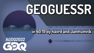 GeoGuessr by havrd and Janmumrik in 4019  AGDQ 2022 Online [upl. by Orville943]