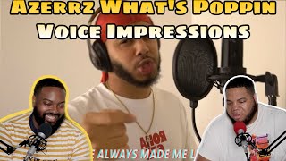 Azerrz  WHATS POPPIN by Jack Harlow IN VOICE IMPRESSIONS Reaction [upl. by Frum]