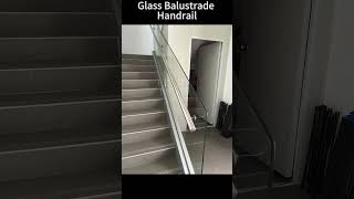 How to Install Glass Balustrade Handrail  Glass Railing Installation [upl. by Gaby]