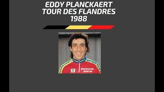 Eddy Planckaert gagne le Tour des Flandres 1988 [upl. by Shiller275]