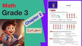 Math grade 3  lesson 5  Arrays  أسهل شرح ماث تالتة ابتدائى الترم الاول [upl. by Itraa]