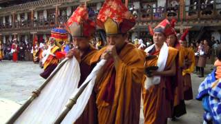 Monastery Festival in Bumthang Bhutan [upl. by Nylrad415]