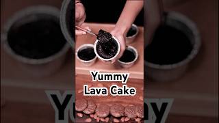 Chocolate Lava Cake Recipe 🍫 food chocolatecake lavacakerecipe dessert shorts [upl. by Nahgeam]