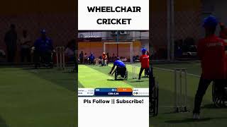 𝐖𝐡𝐞𝐞𝐥𝐜𝐡𝐚𝐢𝐫 𝐂𝐫𝐢𝐜𝐤𝐞𝐭 219500 ♿️ 🏏  wheelchaircricket cricketfan bigsix [upl. by Aicilif]