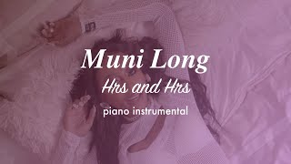 Muni Long  Hrs and Hrs  Piano Instrumental Karaoke amp Lyrics [upl. by Fredericka193]