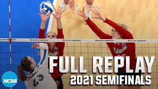 Nebraska vs Pitt 2021 NCAA volleyball semifinal  FULL REPLAY [upl. by Lartnom]