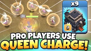 PROs use TH9 Queen Walk Lavaloon with NO CC TROOPS BEST TH9 Attack Strategy  Clash of Clans [upl. by Merola152]