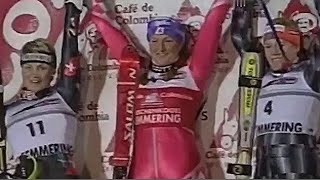 Janica Kostelić wins slalom Semmering 2000 [upl. by Nojram]