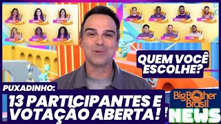 BBB24  Quem são os participantes do Puxadinho Votação aberta para escolher dois Ao Vivo [upl. by Rosenwald]