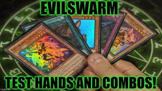 HOW TO PLAY A EVILSWARM DECK TEST HANDS AND COMBOS AUGUST 2020 YUGIOH [upl. by Ikkim]