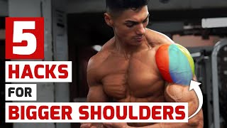 5 Gym Hacks for Bigger Shoulders [upl. by Millar802]