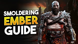 God of War  How To Get Smoldering Ember Farming Guide God of War PC [upl. by Groves]