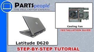 Dell Latitude D620 PP18L Cooling Fan HowTo Video Tutorial [upl. by Mushro]