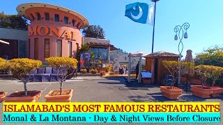 Monal Restaurant amp La Montana Islamabad  Day amp Night Views before Closure  Pakistan Travel Vlog [upl. by Cassiani]