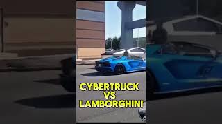 Cybertruck vs Lamborghini cybertruck lamborghini cyberbeast tesla [upl. by Norbert543]