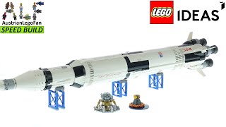 LEGO NASA Apollo Saturn V  LEGO Ideas 92176 Speed Build [upl. by Whetstone]