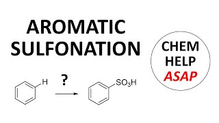 sulfonation of aromatic rings by EAS reaction [upl. by Leuname]