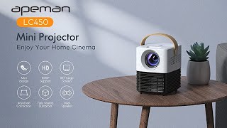 Apeman LC450  Mini video projector review [upl. by Zedekiah]