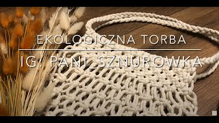 🌿 Makramowa torba  Makrama dla początkujących  Macrame for beginners  Macrame bag 🌿 [upl. by Arlinda]