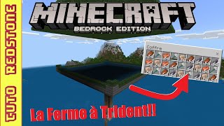 Comment fabriquer une ferme à Zombie Noyé TUTO Minecraft 121 MCPE Switch PS Xbox PC [upl. by Elleiram]