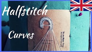 Bobbin Lace Tutorial  Half Stitch Curves [upl. by Stulin957]