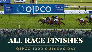 All race finishes from QIPCO 1000 Guineas Day at Newmarket racecourse [upl. by Aerehs]