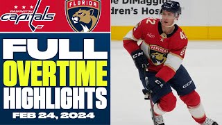 Washington Capitals at Florida Panthers  FULL Overtime Highlights  February 24 2024 [upl. by Thevenot]