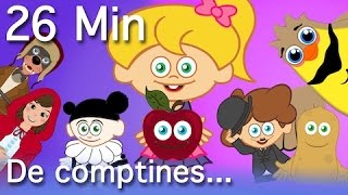 Pomme de Reinette et Pomme dApi  13 comptines et chansons  Compilation 26 Min [upl. by Annairam]