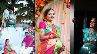 నా సీమంతం వేడుక  My Baby shower  seemantham ceremony  Harithapraveenvlogs [upl. by Lavina]