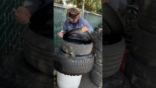 Cutting a used tires asmr [upl. by Panayiotis]