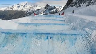 3 minutes of Ski Cross 🎿 with Lucrezia Fantelli Italian pro skier 🇮🇹 [upl. by Alakcim]