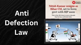 Anti Defection Law  Chapter  Political parties  by Shashank sir [upl. by Ahserkal]