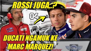 MotoGPDucati Ngamuk ke Marc Marquez Nama Valentino Rossi Dibawabawa [upl. by Esorlatsyrc]