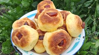 BOLLOS DULCES esponjosos con membrillo al HORNO Receta casera Fácil Rápida Masa Dulce sin MANTECA [upl. by Tenner]