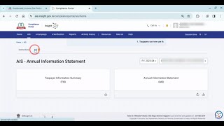 How to download AIS and TIS from Incometax portal [upl. by Britton240]