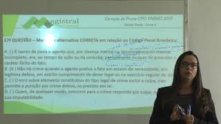 CFO PMMG 2018  Correção da Prova  Direito Penal [upl. by Harday]