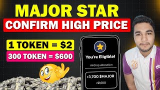 Major 1 Token  2 Price Confirm  Major Star Big Update  Major Airdrop Snapshot  Crypto News [upl. by Kappenne713]