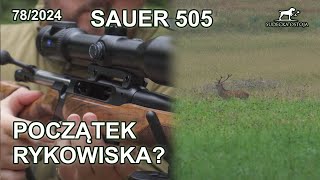 Początek rykowiska Sauer 505  SUDECKA OSTOJA 782024 [upl. by Yasu]