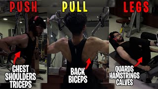 Mera Pura Workout Plan 💪😎PushPullLegs  6075 Hard vlog [upl. by Zipah755]