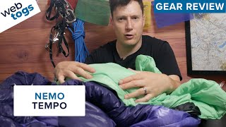 Nemo Equipment Tempo Womens Long Sleeping Bag  Gear Review [upl. by Bren]