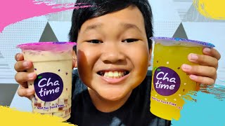 Nyoba Minuman CHATIME Milk Tea dan Mango Juice [upl. by Atived]