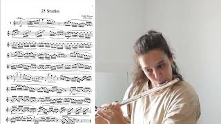 L Drouet 25 studies for flute  1 Allegro [upl. by Gentilis]