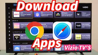 Vizio Smart TVS How To Use Google Browser Download Apps [upl. by Shela]