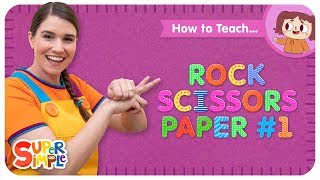 How To Teach quotRock Scissors Paper 1quot  A Finger Play Song For Kids [upl. by Noram979]