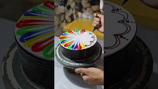 Multi Colour Cake  Chocolate Multi Colour Design shorts youtubeshorts video viralvideo [upl. by Myke]