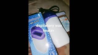 depilatory wax machine  wax heater  Anam Nawaz beauty zone [upl. by Htebezile]