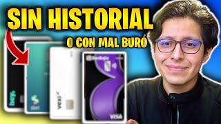 💰 4 tarjetas de crédito que NO TE NEGARÁN en 2023 Aún SIN historial crediticio o con MAL buró [upl. by Fridell]